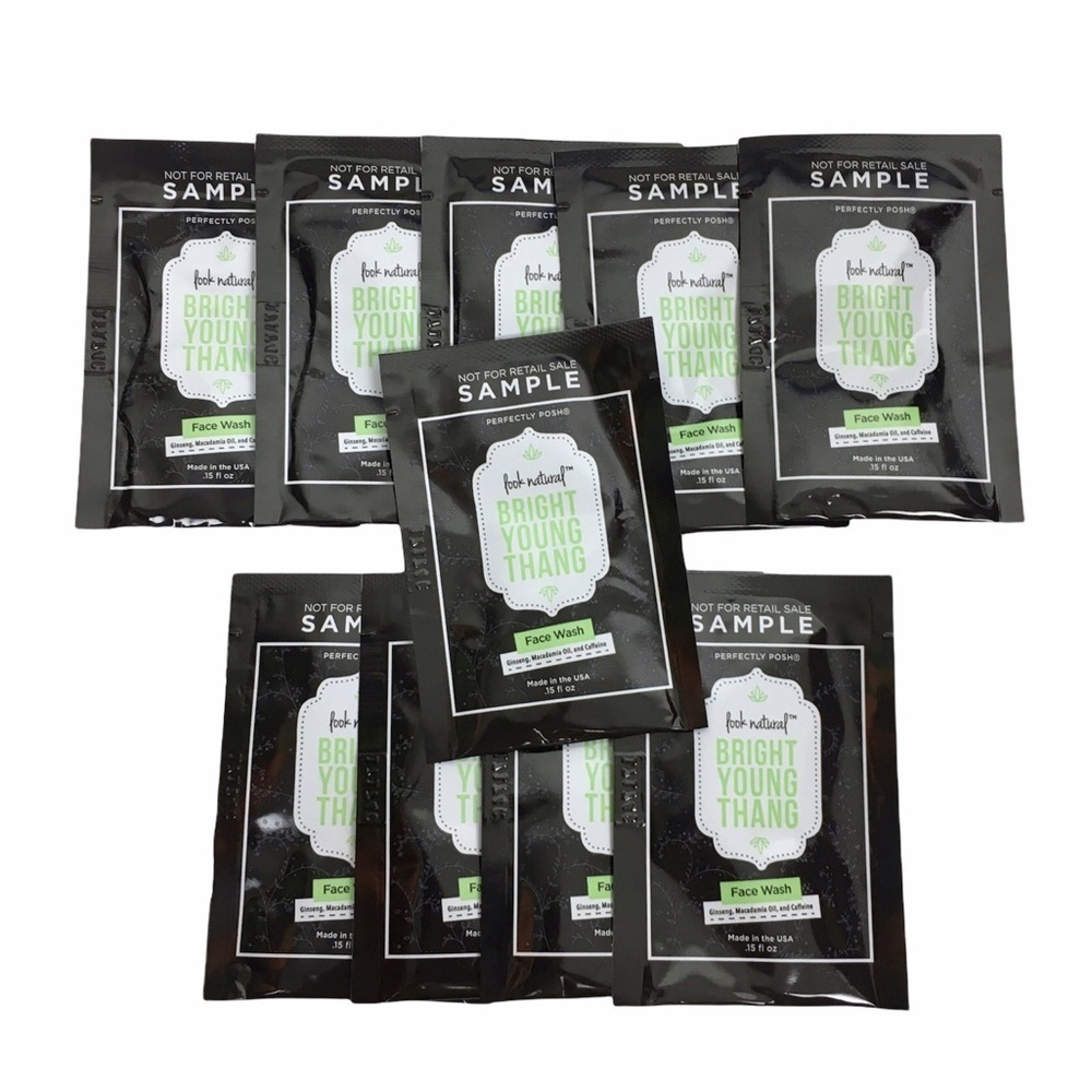 PERFECTLY POSH Bright Young Thang Face Wash Cleanser Samples 10 Packets Vegan